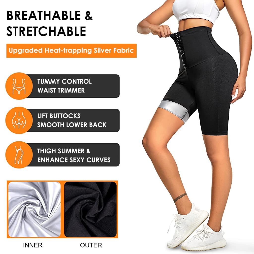 Optifit Hot Sweating Shapewear Pant for Women, Fat Burning Body Shaper for Tummy and Hips, Slimming Capri Pant Sauna Waist Cincher for Weight Loss with Neoprene Blue Film Coating Lining Optifit Hot Sweating Shapewear Pant for Women, Fat Burning Body Shaper for Tummy and Hips, Slimming Capri Pant Sauna Waist Cincher for Weight Loss with Neoprene Blue Film Coating Lining